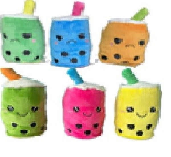 Wendeplüsch Bubble Tea sort. ca. 15cm